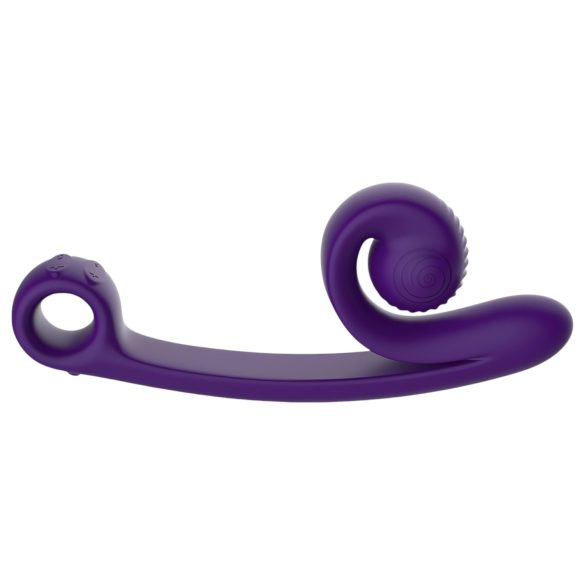 Snail Vibe Curve - klitorisvibrator og vibrator - 2i1 - lilla