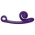 Snail Vibe Curve - klitorisvibrator og vibrator - 2i1 - lilla
