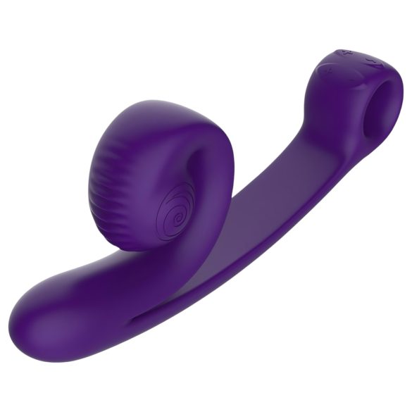 Snail Vibe Curve - klitorisvibrator og vibrator - 2i1 - lilla
