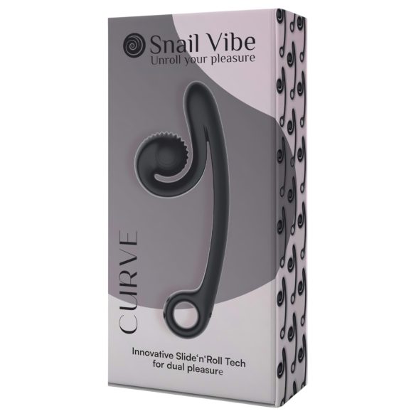 Snail Vibe Curve - 2i1 klitorisvibrator (sort)