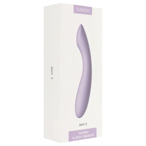 Svakom Amy 2 - G-punkt vibrator - genopladelig, vandtæt - lilla