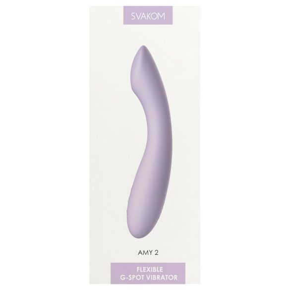 Svakom Amy 2 - G-punkt vibrator - genopladelig, vandtæt - lilla