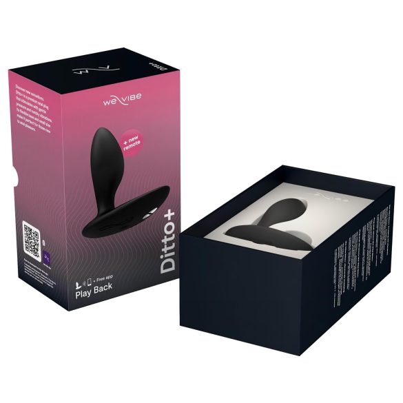 We-Vibe Ditto+ - analvibrator med app-styring - genopladelig - sort