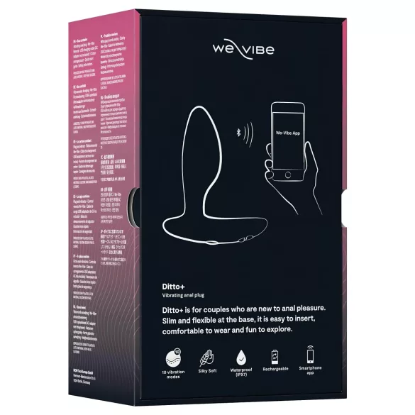 We-Vibe Ditto+ - App-styret analvibrator (sort)