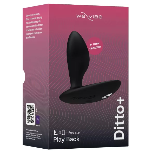We-Vibe Ditto+ - App-styret analvibrator (sort)
