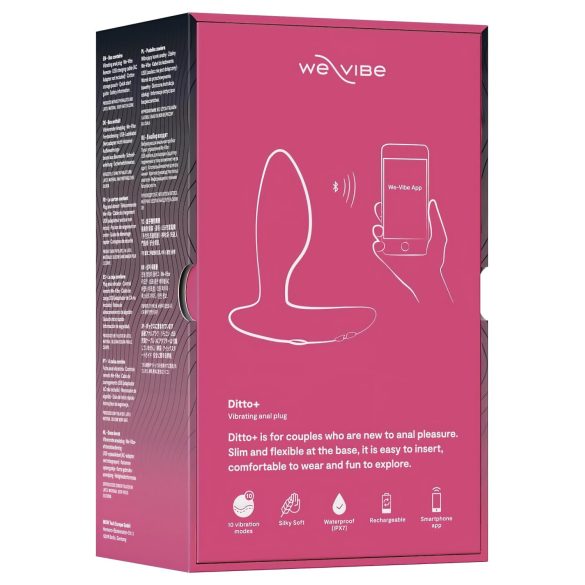 We-Vibe Ditto+ - smart, genopladelig analvibrator (pink)