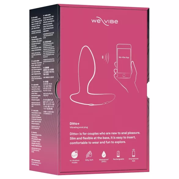 We-Vibe Ditto+ - App-styret analvibrator (pink)