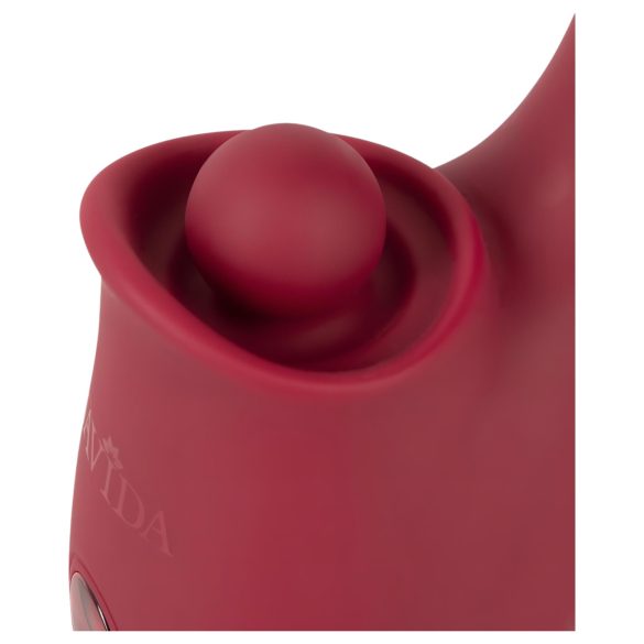 Javida - 3i1 vibrator med tunge - rød