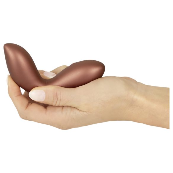 Smile - mini G-punkt vibrator - fleksibel - bronze