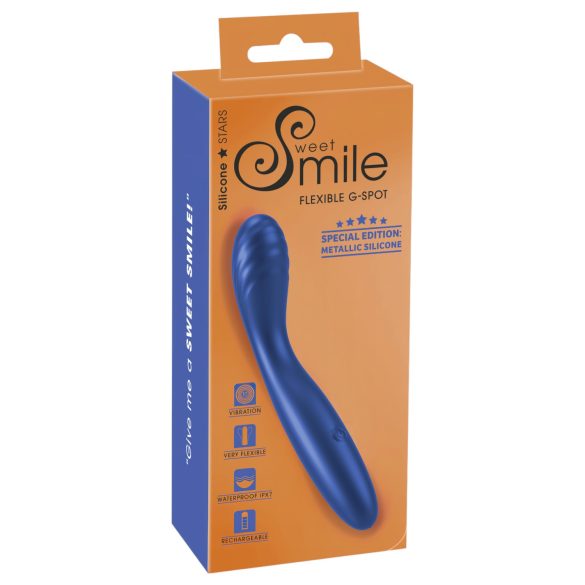 Smile - g-punktsvibrator - fleksibel - blå