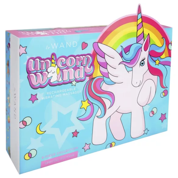 le Wand Unicorn - massage vibrator sæt - regnbue
