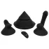 The Cowgirl Cone - app-styret premium sexmaskine - med 2 udskiftelige vedhæftninger, 20 vibrationsindstillinger (sort)