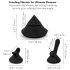 The Cowgirl Cone - app-styret premium sexmaskine - med 2 udskiftelige vedhæftninger, 20 vibrationsindstillinger (sort)
