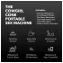 The Cowgirl Cone - app-styret premium sexmaskine - med 2 udskiftelige vedhæftninger, 20 vibrationsindstillinger (sort)