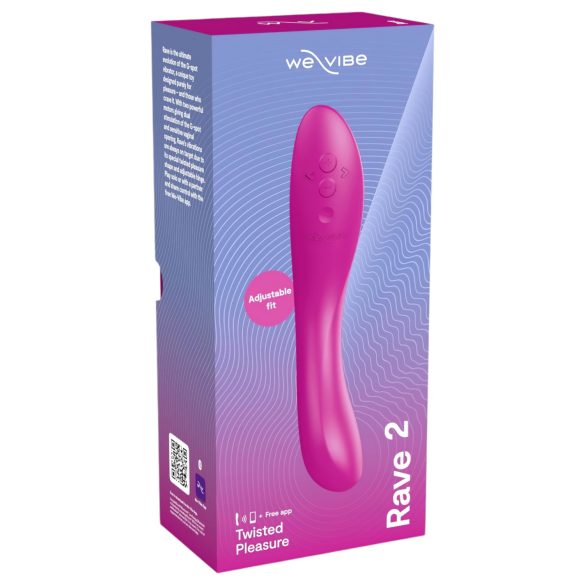 We-Vibe Rave 2 - G-punktsvibrator med app - genopladelig - pink