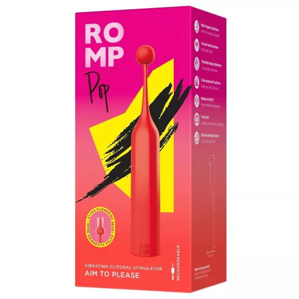 ROMP Pop - klitorisvibrator - mini - rød