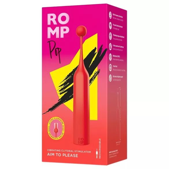 ROMP Pop - klitorisvibrator - mini - rød