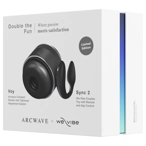 Arcwave Voy og We-Vibe Sync 2 - Double the Fun sæt (sort)