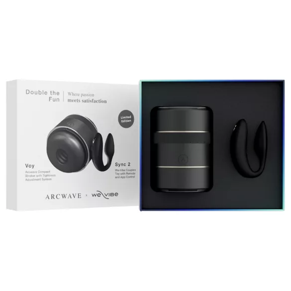 Arcwave Voy og We-Vibe Sync 2 - Double the Fun sæt (sort)