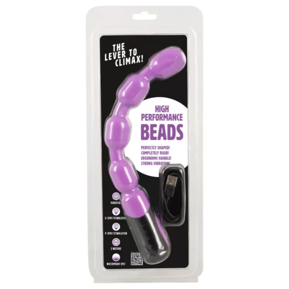 You2Toys - G-punkt og prostata vibrator med perler - lilla