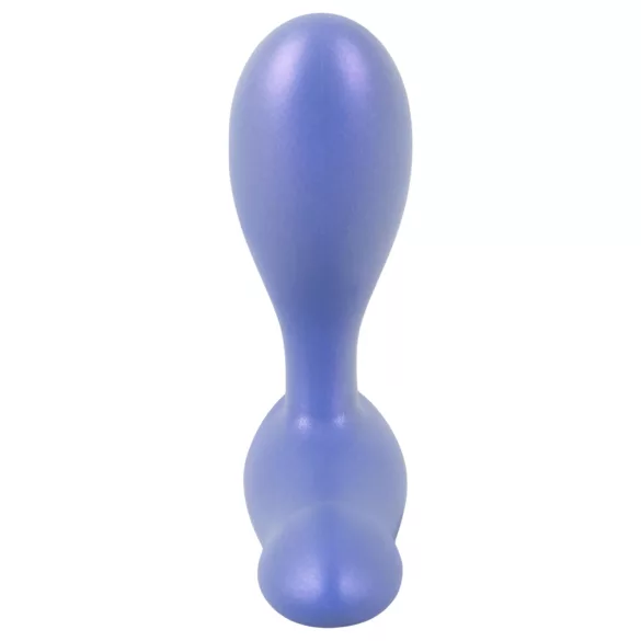 Smile - analplug med vibration - silikone blå