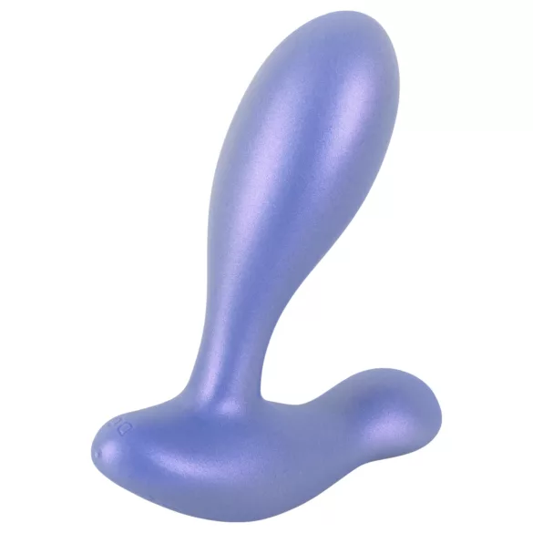 Smile - analplug med vibration - silikone blå