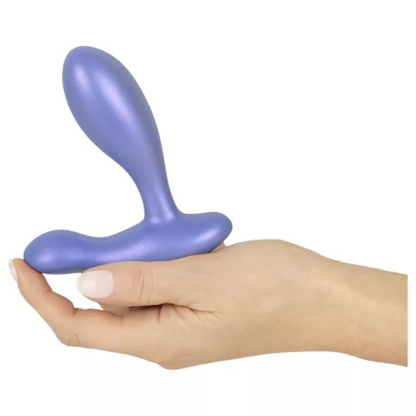 Smile - analplug med vibration - silikone blå