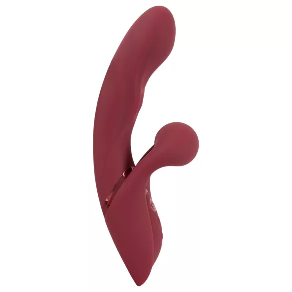 Javida - rabbit vibrator med klitorisarm - genopladelig - rød