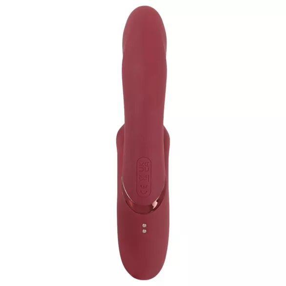 Javida - rabbit vibrator med klitorisarm - genopladelig - rød