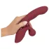 Javida - rabbit vibrator med klitorisarm - genopladelig - rød