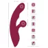 Javida - rabbit vibrator med klitorisarm - genopladelig - rød