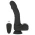 Naked Addiction - roterende og realistisk vibrator (sort)