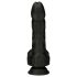 Naked Addiction - roterende og realistisk vibrator (sort)
