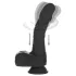 Naked Addiction - realistisk roterende og stødende vibrator - sort
