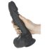 Naked Addiction - roterende og realistisk vibrator (sort)