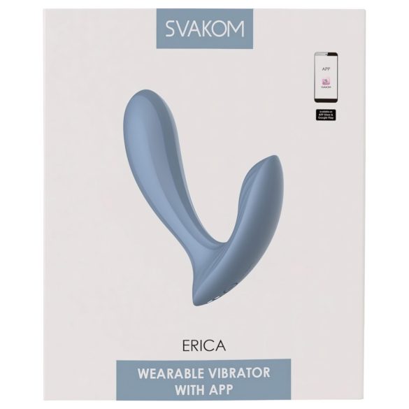 Svakom Erica - wearable vibrator - app-styret - blå