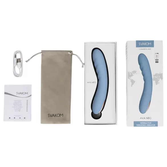 Svakom Ava Neo - smart stød-vibrator (blå)