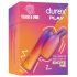 Durex Tease & Vibe - stavvibrator med kanin-klitorisstimulator (pink)