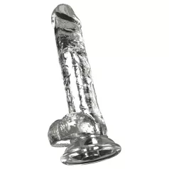 Crystal - Vibrator med sugekop (gennemsigtig)