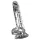 Crystal - Vibrator med sugekop (gennemsigtig)