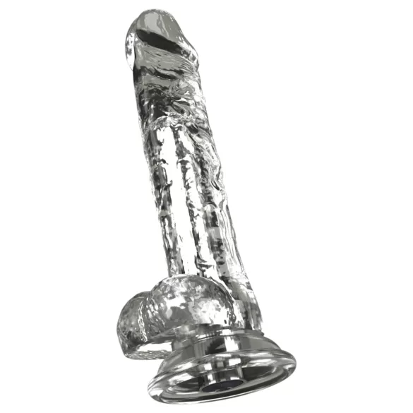 Crystal - Vibrator med sugekop (gennemsigtig)