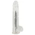 Crystal - Vibrator med sugekop (gennemsigtig)
