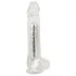 Crystal - Vibrator med sugekop (gennemsigtig)