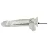Crystal - Vibrator med sugekop (gennemsigtig)