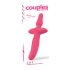 Couples Choice - 2i1 vibrator og analplug - pink