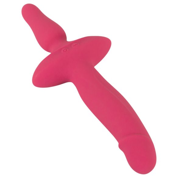 Couples Choice - 2i1 vibrator og analplug - pink
