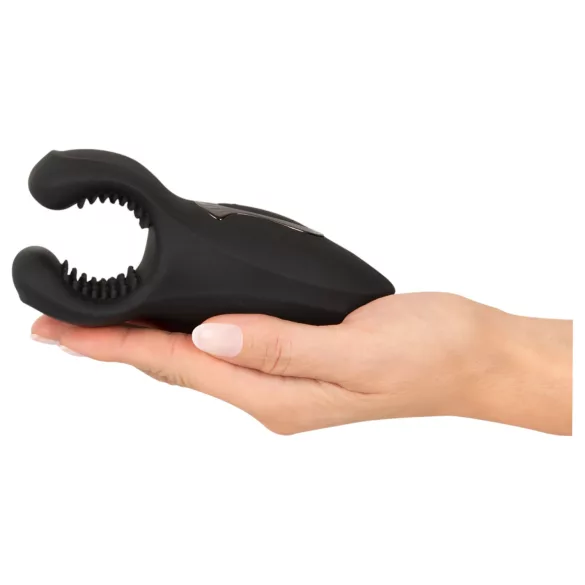 Rebel - bevægelig, vibrerende penishoved‑vibrator (sort)