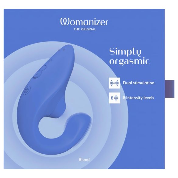 Womanizer Blend - G-punkt vibrator og klitorisstimulator (blå)
