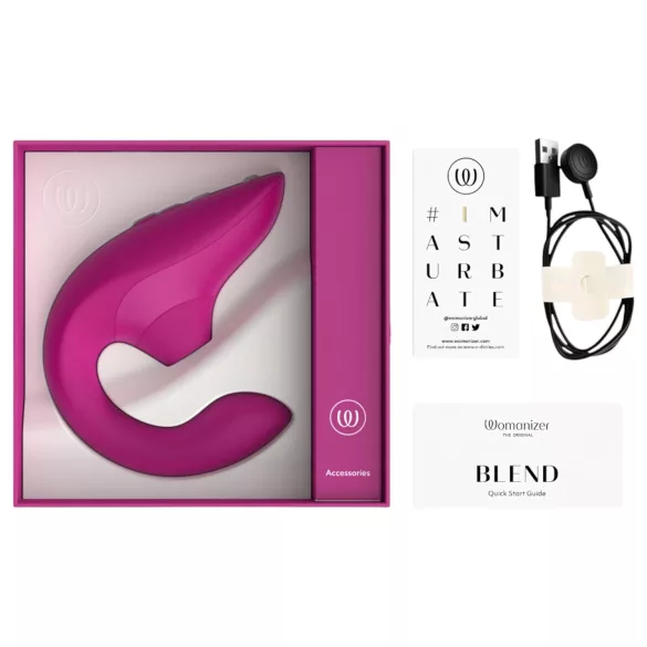 Womanizer Blend - G-punktsvibrator og klitorisstimulator (pink)