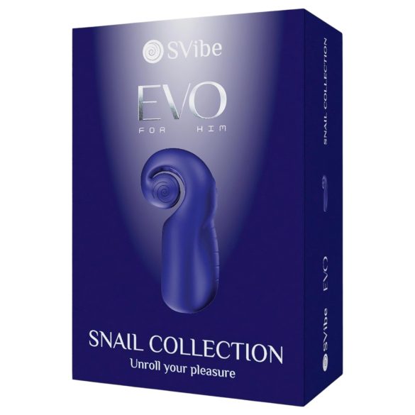 SVibe EVO - masturbator - vandtæt opladelig - blå
